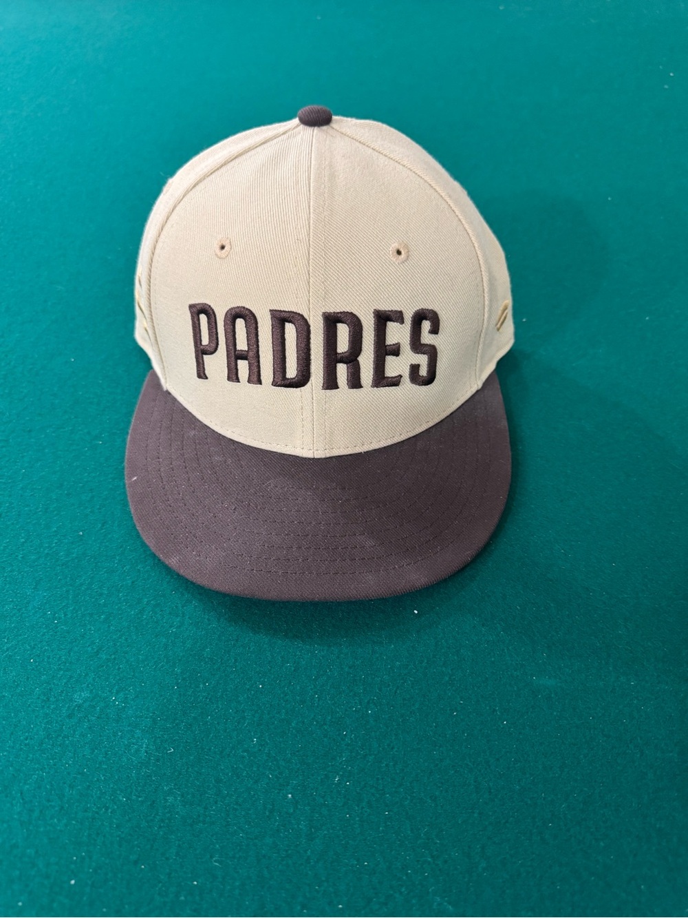 San Diego Padres Two-Tone MLB Fitted - Tan & Brown Size 7